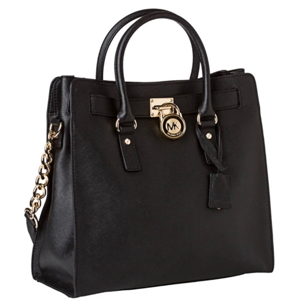 Hamilton Large Saffiano Tote Bag, Black